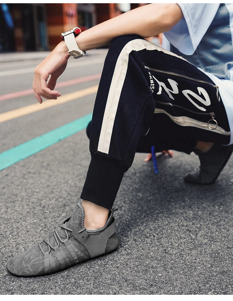 YRZL Mocassini in rete da uomo Mocassini da guida Fondo sottile Scarpe basse da passeggio Mocassini casual antiscivolo traspiranti Scarpe da uomo estive