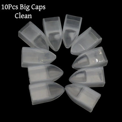 Transparent Plastic Cuticle Nipper Protective Cover Anti-Scratch Dustproof Storage Sleeve Nail Tool Tip Guard Cap
