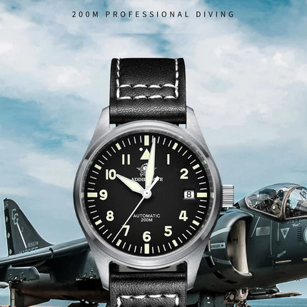 ADDIESDIVE Watches For Men C3 Super Luminous 200m Waterproof  Japan 8215 316L Stainless Reloj Hombre Automatic Mechanical Watch