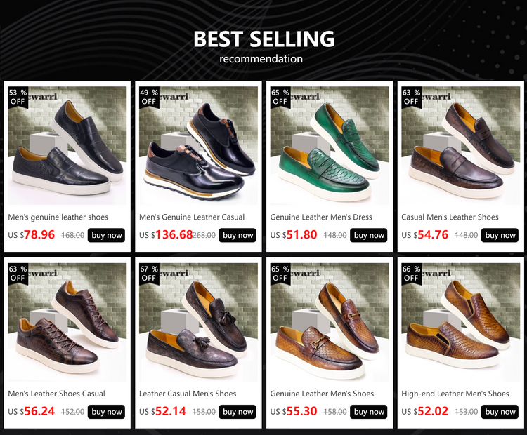 Men's Leather Shoes Casual Comfort Flat Shoes Lace Up Fish Pattern Handmade Shoes Dating Office Fashion Banquet Men's Shoes