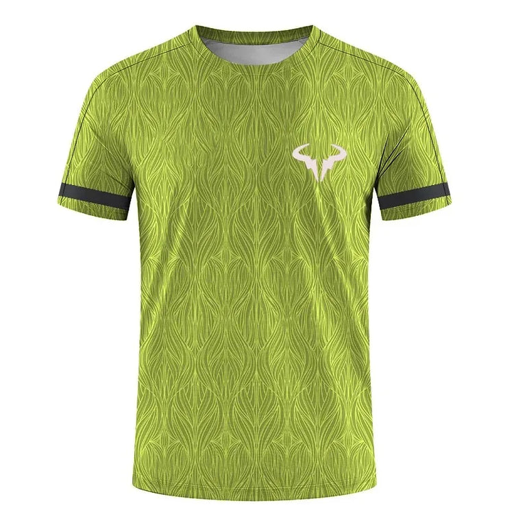 Serie di badminton e tennis T-shirt girocollo a maniche corte per sport estremi all'aria aperta da uomo e da donna stampata in 3D