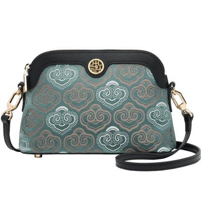 Limited Hot Chinese Style Cow Leather Women Messenger Bag Soft Skin Soft Embroidery Crossbody Bags Purses Royal Stylish #SC1600