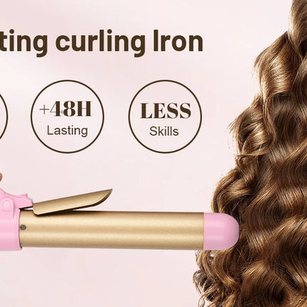Automatic Curling Iron Hair Curler Electric Negative Ion Auto Rotating Curling Tool 1.1 Inches Barrel Suitable for All Hair Type