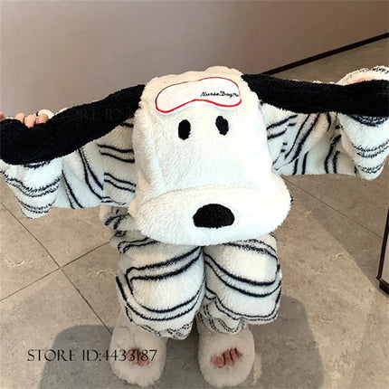 Winter New Cartoon Flannel Sleepwear Jumpsuit Pajama Kigurumi Thicken Coral Fleece Onesies Pyjamas Halloween Party Homewear