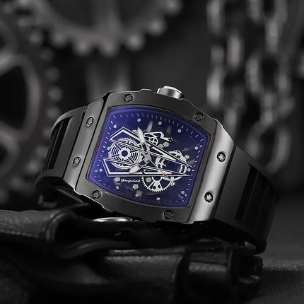 1/2PCS Casual cinturino in silicone orologi sportivi da uomo di lusso quadrante grande orologio al quarzo da uomo Reloj Hombre (senza scatola) platinumshop