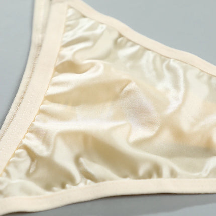 SexyLingerie  Women's Lingerie Underwear Seamless Satin Rhinestone Thong Skin-friendly Breathable Low Rised Diaments Briefs G St