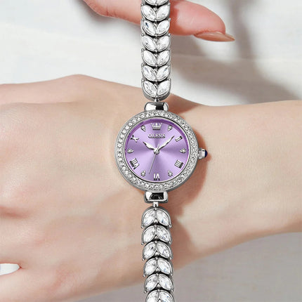 OLEVS 9971 orologio al quarzo per donna scala romana abito elegante orologio da donna moda impermeabile luminoso orologio a mano di lusso originale platinumshop