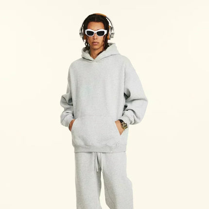 Letter patterned rose print hooded sweatshirt suitable for both men and womenOutdoor sports casual and fashionable long-sleeved
