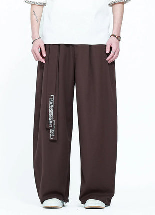 Pantaloni da uomo in stile giapponese con stampa Ukiyo-e, pantaloni comodi e alla moda, pantaloni larghi da uomo, pantaloni casual a gamba dritta da uomo