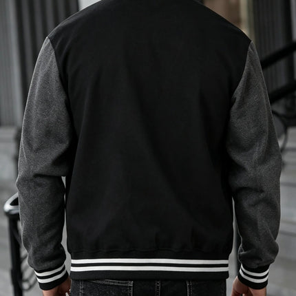 New York And R Art Letter Pattern Baseball Jersey Men'S Autumn Winter Jackets Soft Loose Clothing Sports High Street Clothes