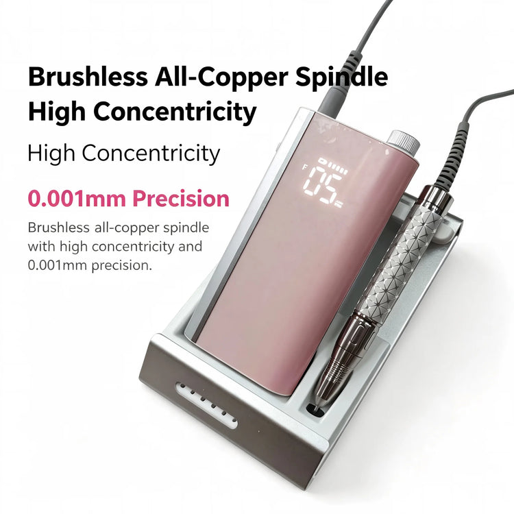 Brushless Nail Drill Professional Acrylic Gel Remover 35k RPM Nail Polish Machine Pedicure Polishing Tools