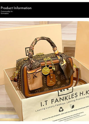 Brand Women's Bag 2025 New Style Light Luxury Western Style High Quality Handbag Designer Casual Versatile Crossbody Bag PlatiNum