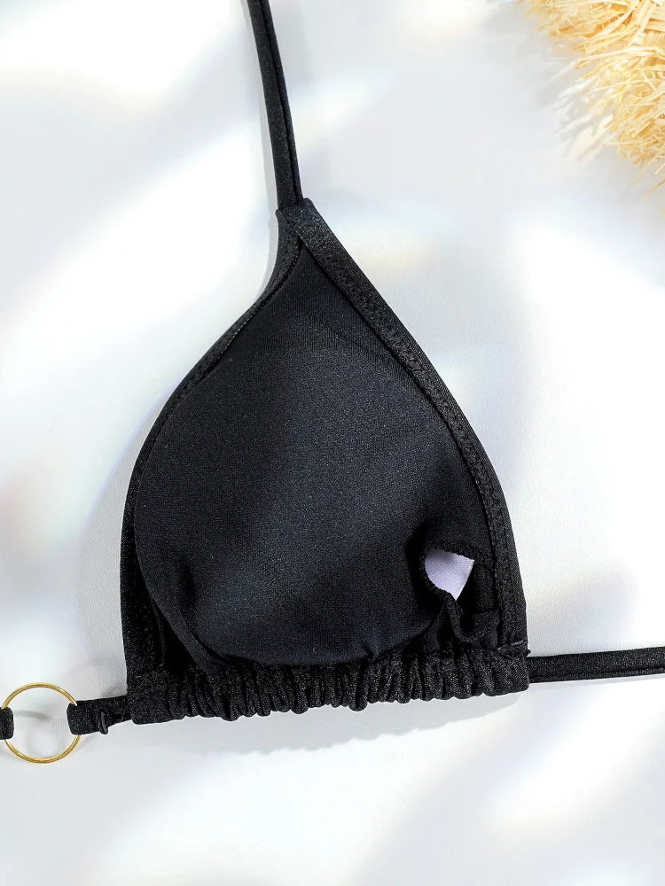 Miyouj Nuovi Bikini Stampati Costumi da bagno Donna Costume da bagno sexy Fasciatura Bikini Set 2024 Beachwear String Costumi da bagno Micro Biquinis platinumshop