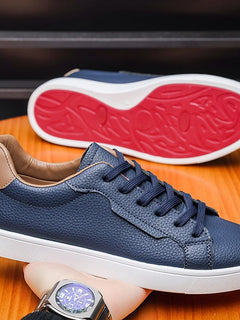 Leather Men's Sports Shoes - Casual Style, Breathable Men's Shoes, Anti-slip and Comfortable, Men's Casual Sneakers