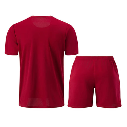 Tuta sportiva da uomo ad asciugatura rapida 1/2/4 pezzi T-shirt casual traspirante a maniche corte Tasca Pantaloncini versatili per adolescenti da indossare platinumshop