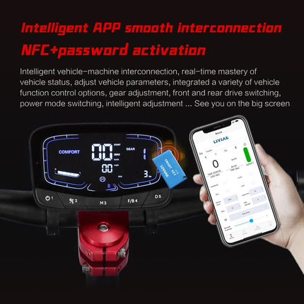 Monopattino Elettrico BOYUEDA S5 6000W Doppio Motore 60V38AH Autonomia 120KM Velocità 85KM/H NFC App Intelligente Luci RGB Ruote da 11 Pollici Fuoristrada per Adulti platinumshop