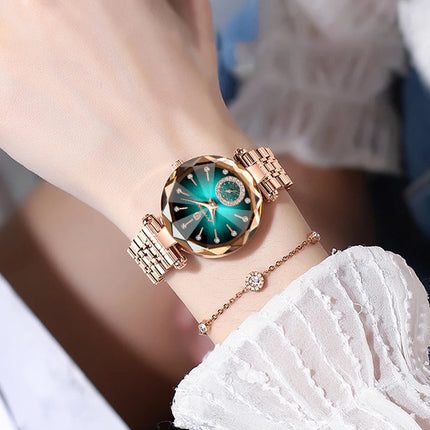 POEDAGAR Orologi al quarzo da donna eleganti di lusso Orologio impermeabile in acciaio inossidabile per donna Orologio da polso da donna alla moda casual reloj platinumshop