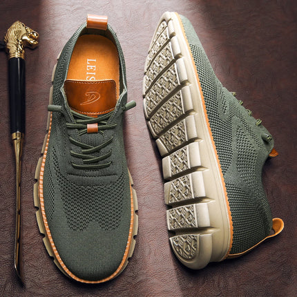 Scarpe Eleganti Casual da Uomo, Sneakers da Passeggio alla Moda, Oxford in Rete per il Lavoro, Leggere con Suola Morbida