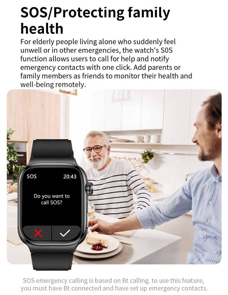 2026 Nuovo Misurazione Accurata Salute Smart Watch ECG + PPG Acido Urico Pressione Sanguigna Lipidi Nel Sangue Chiamata BT Smartwatch Per Le Donne Degli Uomini platinumshop