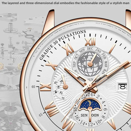2024 Orologio da uomo alla moda Orologio da polso da uomo sportivo di lusso alla moda Orologio da uomo al quarzo con data in pelle luminosa impermeabile Orologio da uomo platinumshop