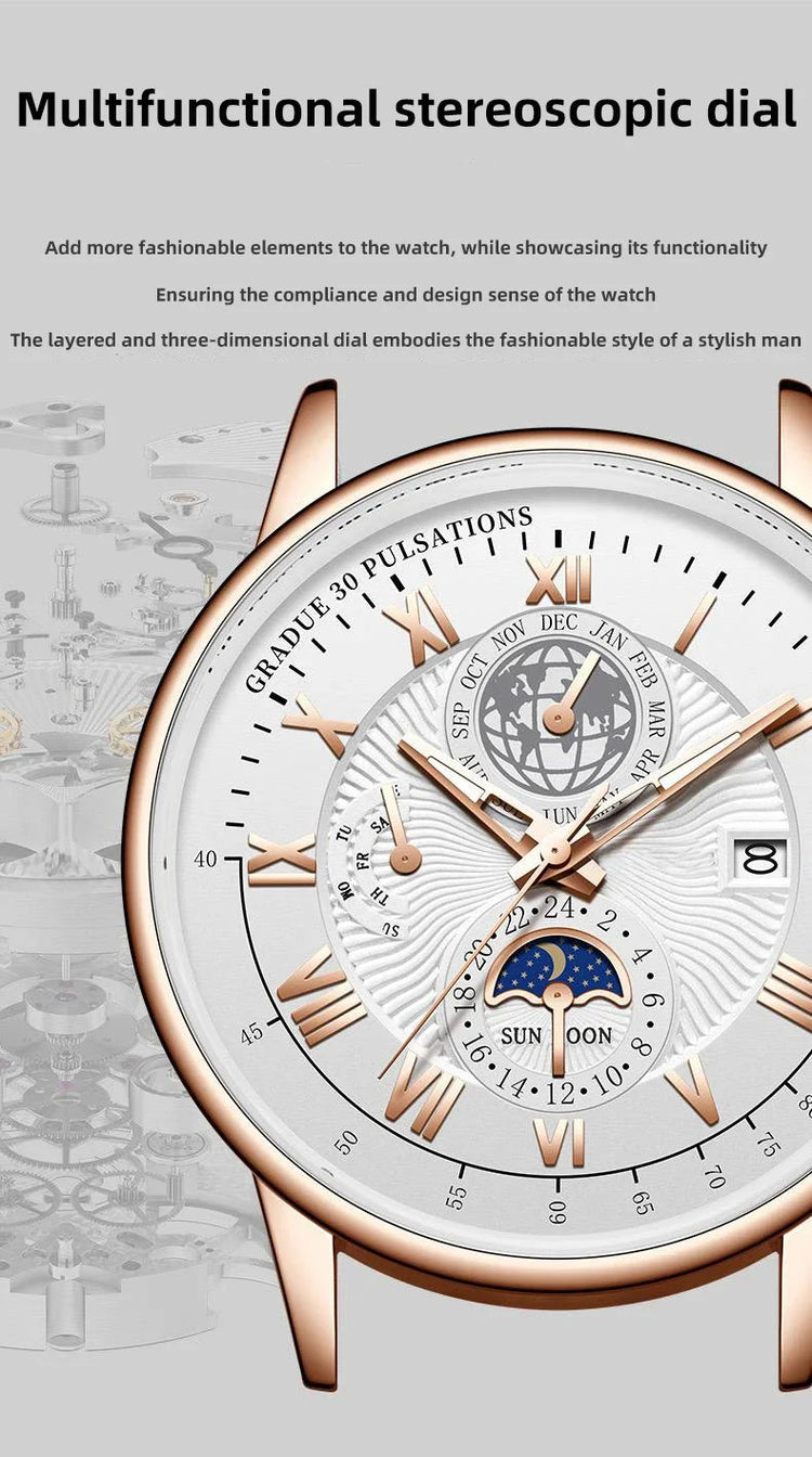 2024 Orologio da uomo alla moda Orologio da polso da uomo sportivo di lusso alla moda Orologio da uomo al quarzo con data in pelle luminosa impermeabile Orologio da uomo platinumshop
