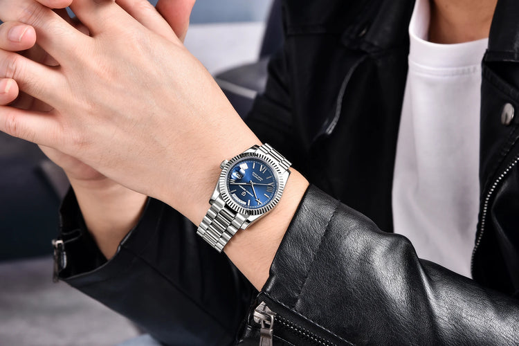 PAGANI DESIGN DD36 Orologio da Uomo con Data, Orologio Meccanico Automatico di Lusso, Vetro Zaffiro AR, Impermeabile 10 Bar