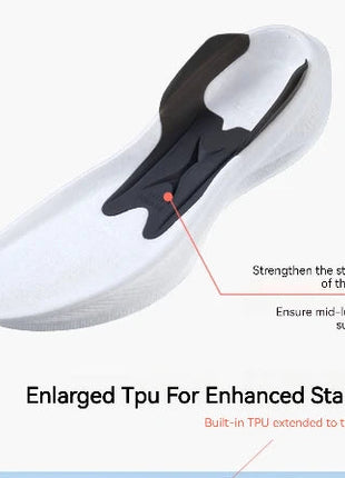 Xtep 2000KM 2.0 Running Shoes Women  Summer Shock Absorption Professional TPU Sneakers 876218110044 (suggest half size down) PlatiNum