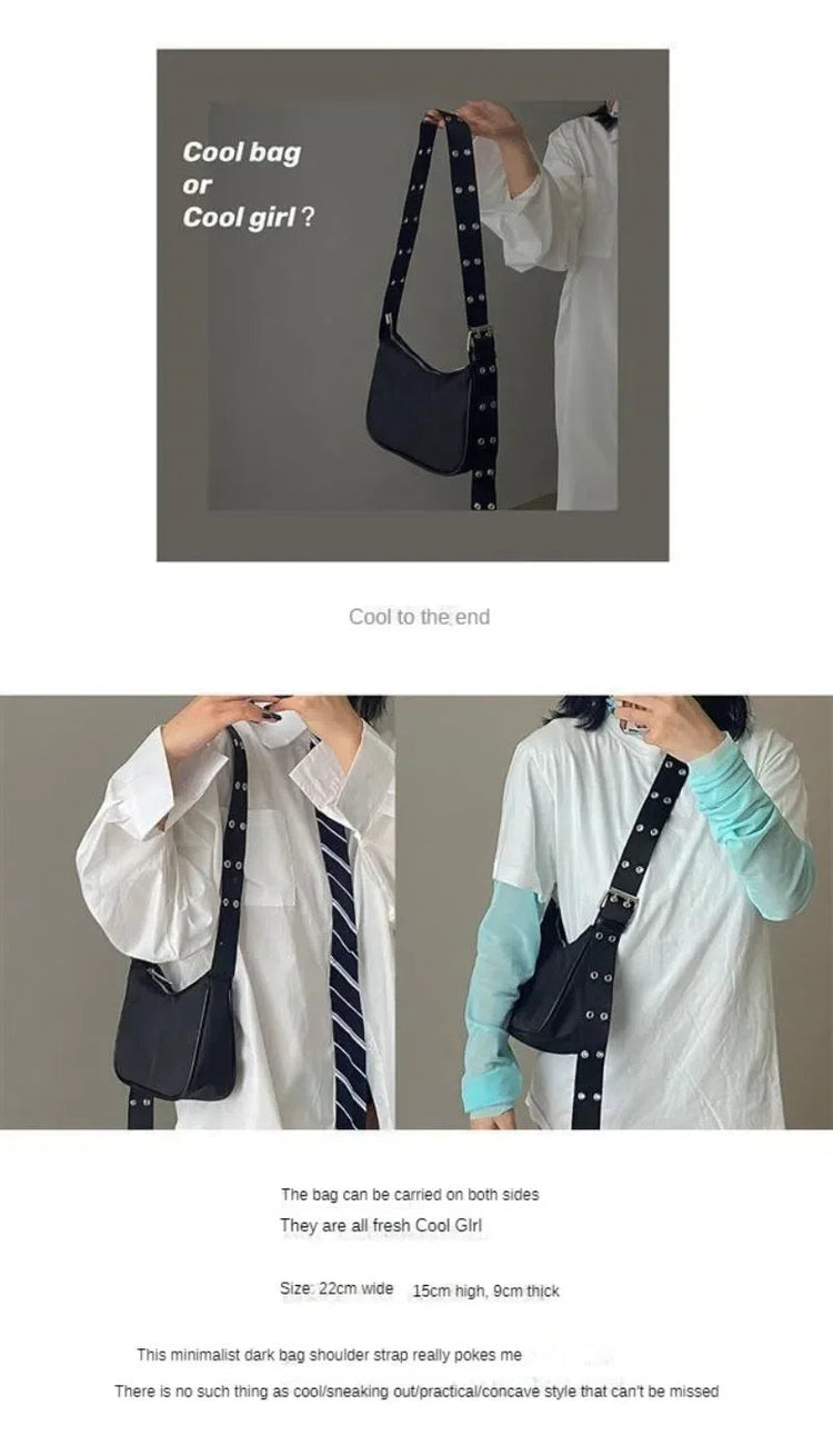 Women Armpit Bag New Nylon Bucket Fashion Solid Zipper SOFT Shoulder Bag Purses and Handbags Luxury Designer Black Tote Bag PlatiNum