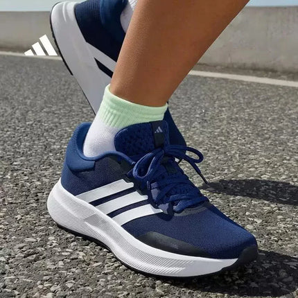 Adidas Scarpe da Corsa JR5851 Blu Navy con Tre Strisce, Traspiranti, in Rete, Leggere e Ammortizzate