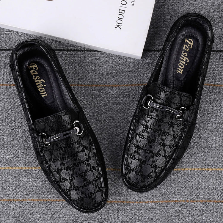 Nuovi Mocassini Neri da Uomo 2026, Scarpe in Pelle di Alta Qualità, Design Elegante, Suola Morbida, Comode Scarpe Casual