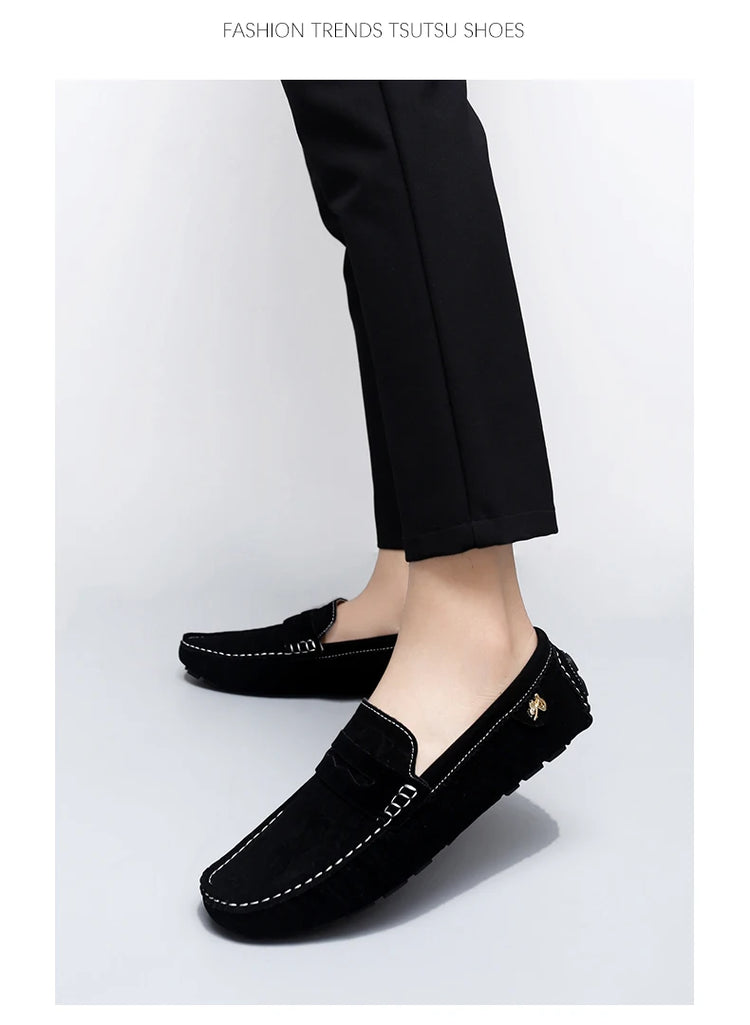 Scarpe Italiane Formali da Uomo, Mocassini in Pelle Fatti a Mano, Scarpe Casual da Guida, Slip-on di Lusso Comodi per Uomo