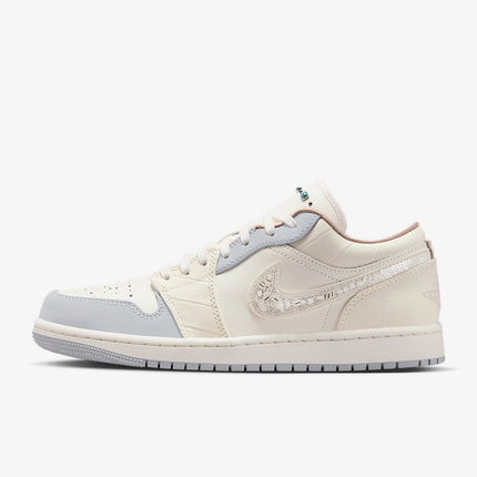 Scarpe sportive durevoli Nike Air Jordan 1 Low originali da donna IH7323-100 platinumshop