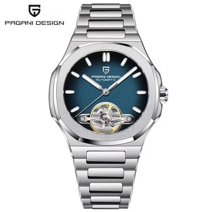 Orologio Meccanico Tourbillon PAGANI DESIGN 2026 Nuovo, Lusso Impermeabile da Uomo in Acciaio 316L, con Vetro Zaffiro e Lancette Luminose