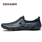 DEKABR Mocassini alla moda Scarpe da uomo in vera pelle Morbide e comode Mocassini slip-on Scarpe casual da uomo fatte a mano Drive Walk Lusso per il tempo libero
