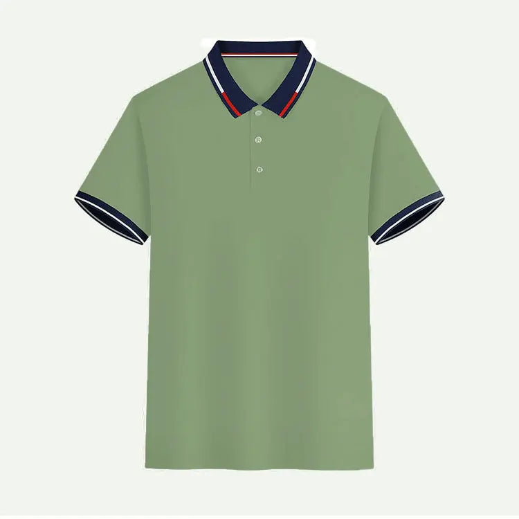 Top a maniche corte da uomo T-shirt casual quotidiana a maniche corte con risvolto casual a maniche corte T-shirt casual da uomo