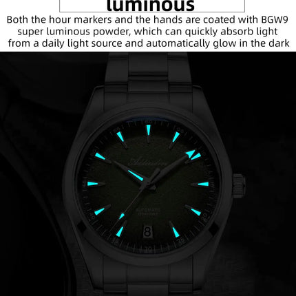 ADDIESDIVE Mechanical Men's Watch Classic Luxury Watch Super Bright Bubble Glass 100M Waterproof Men's Watch Gift
