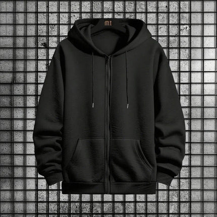Plus Size Men's Tracksuit Hooded Sweatshirts Sports Sweatpants Zipper Jacket Coats Casual Jogging Pants Male Clothing 110-185KG PlatiNum