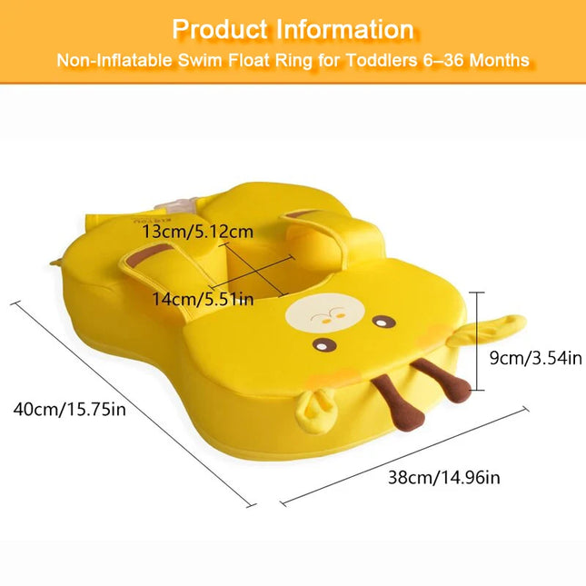 Baby Pool Float Infant Swimming Float Ring Non-inflatable perfect for toddlers and children aged 6 to 36 months
