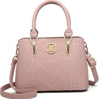 Borsa da donna Miss Lulu, borsa con manico medio modello litchi, borsa a tracolla elegante in maglia di alta qualità