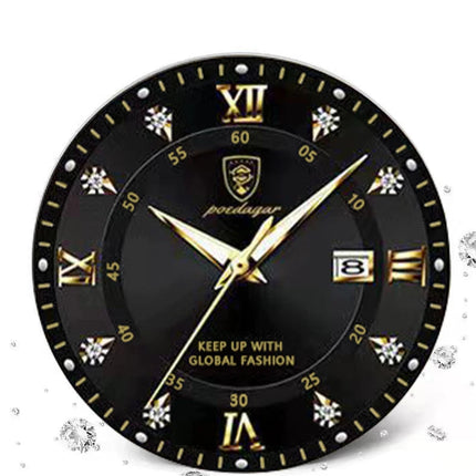POEDAGAR Orologio da donna di lusso Orologio da donna impermeabile in acciaio inossidabile con data luminosa Orologi al quarzo da donna semplici e casual alla moda platinumshop