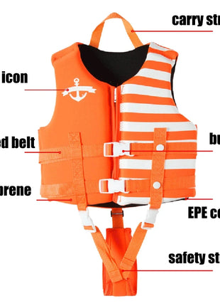 Giubbotto di salvataggio per kayak Giubbotto di salvataggio per surf per bambini Jet Ski Barche a motore Wakeboard Zattera per barche Gilet da pesca Nuoto Gilet alla deriva Salvataggio