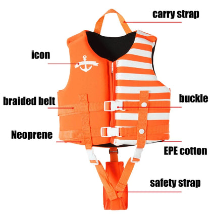 Giubbotto di salvataggio per kayak Giubbotto di salvataggio per surf per bambini Jet Ski Barche a motore Wakeboard Zattera per barche Gilet da pesca Nuoto Gilet alla deriva Salvataggio