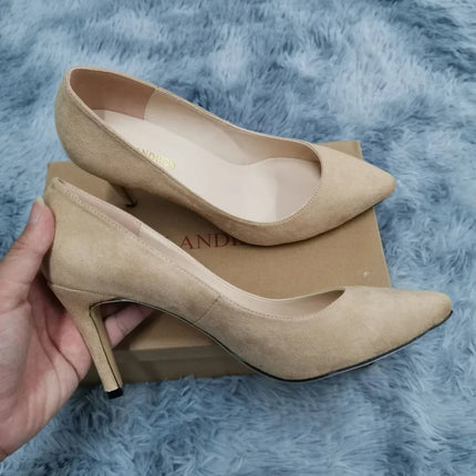 Tacchi alti Décolleté classici Tacchi a spillo da donna Punta ponited sexy Moda Ufficio Festa Matrimonio rosso Comfort femminile Scarpe da festa da donna platinumshop
