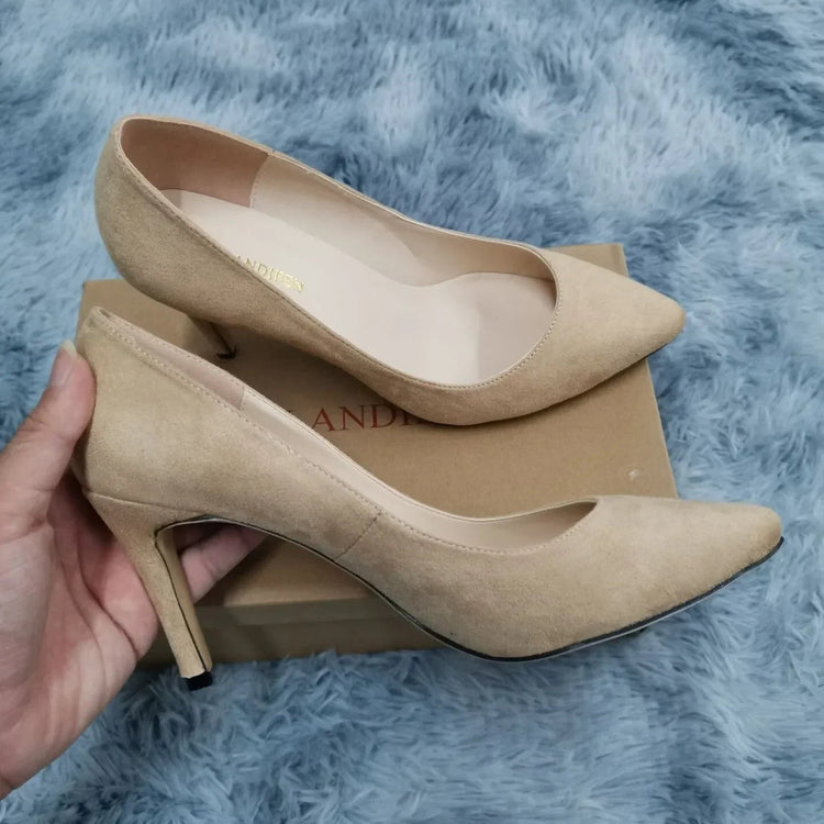 Tacchi alti Décolleté classici Tacchi a spillo da donna Punta ponited sexy Moda Ufficio Festa Matrimonio rosso Comfort femminile Scarpe da festa da donna platinumshop