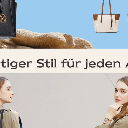 Miss Lulu Handbag DONNA, borsa shopper grande, borsa a tracolla con tracolla regolabile, versione migliorata