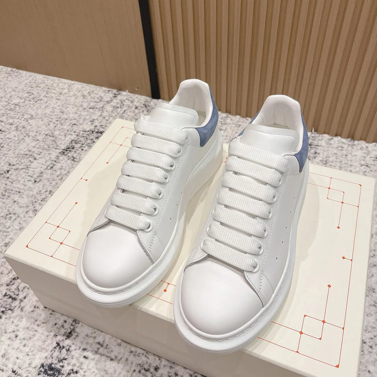 Top Classic Platform White Sneakers Silky Cowhide Height Boost Casual Shoes Versatile Daily Commute Shoes MK01