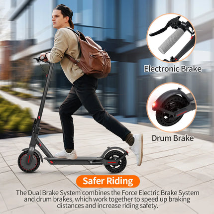 Nuovo Monopattino Elettrico AOVOPRO 500W TX01 / VP10 2026, Ruote da 8.5/10 Pollici, Batteria ad Alta Capacità 42V10.5Ah, 35 km/h, Autonomia 35 km, E-Scooter Smart per Pendolari con Ammortizzazione