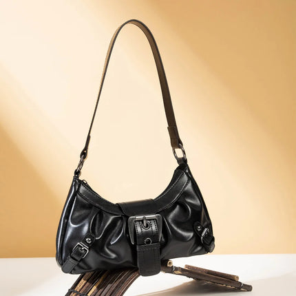 Nuova Borsa Sottospalla in Pelle da Donna, Borsa a Tracolla Trendy per Signore