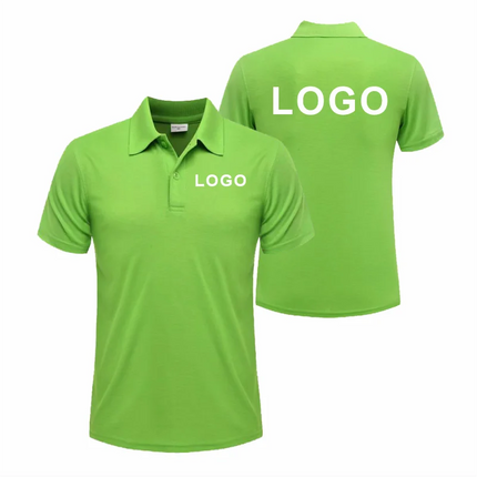 Breathable Polo with Custom Logo Casual Wear for Business Groups Short Sleeve Lapel Polo Work Clothes Embroidery Print