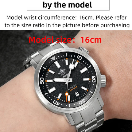 ADDIESDIVE 200M Automatic Dive Watch Men Japanese 8215 Sapphire Stainless Steel Luminous Mechanical Diving Wristwatch BGW9 Hands